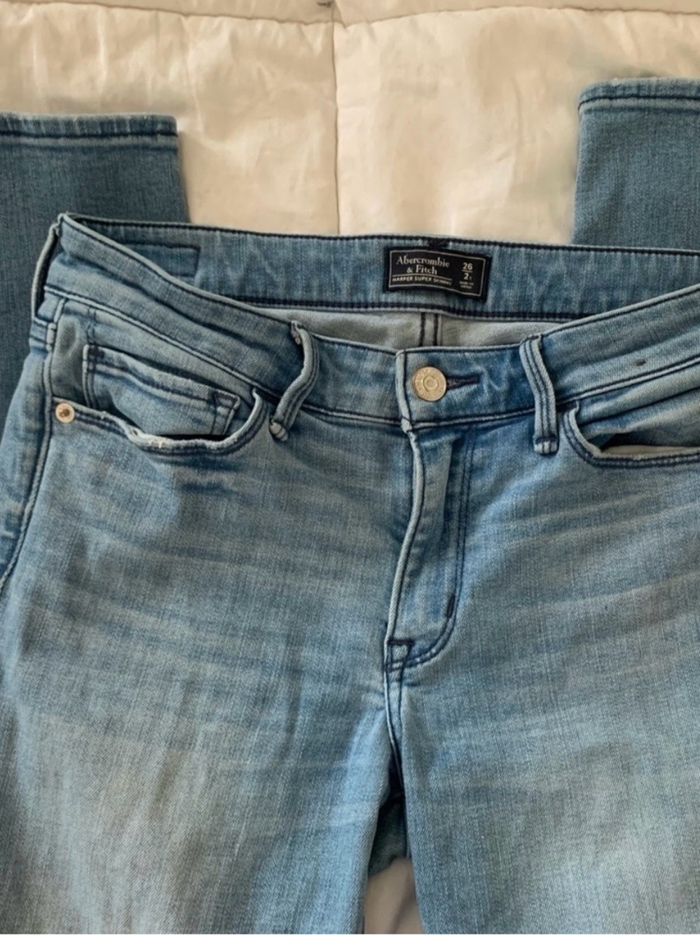 Abercrombie Light Wash Skinny Jeans